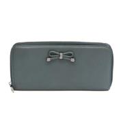 Pre-owned Leather wallets Loewe Pre-owned , Gray , Dames