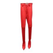 Pre-owned Acetate bottoms Balenciaga Vintage , Red , Dames