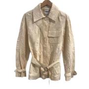 Pre-owned Fabric outerwear Moschino Pre-Owned , Beige , Dames