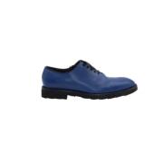 Pre-owned Leather flats Dolce & Gabbana Pre-owned , Blue , Dames