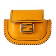 Pre-owned Leather fendi-bags Fendi Vintage , Orange , Dames