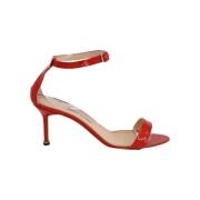 Pre-owned Sandalen Manolo Blahnik Pre-owned , Orange , Dames