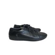 Pre-owned Leather sneakers Saint Laurent Vintage , Black , Heren