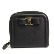 Pre-owned Leather wallets Salvatore Ferragamo Pre-owned , Black , Dame...