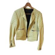 Pre-owned Leather outerwear Balenciaga Vintage , Yellow , Dames