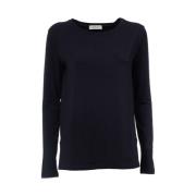 Comfortabele T-shirt met lange mouwen Le Tricot Perugia , Blue , Dames