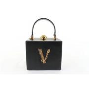 Voldoende lederen handtassen Versace Pre-owned , Black , Dames