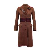 Pre-owned Wool outerwear Moschino Pre-Owned , Red , Dames