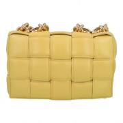 Pre-owned Leather shoulder-bags Bottega Veneta Vintage , Yellow , Dame...