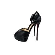 Pre-owned Leather heels Christian Louboutin Pre-owned , Black , Dames