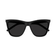 Zwarte zonnebril voor dames - Upgrade je stijl Saint Laurent , Black ,...