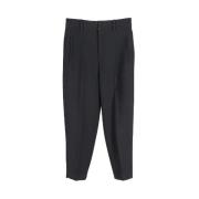 Zwarte Wol Rechte Pijp Broek Isabel Marant Pre-owned , Black , Dames