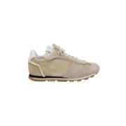 Pre-owned Suede sneakers Maison Margiela Pre-owned , Beige , Dames