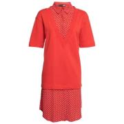 Pre-owned Cotton dresses Moschino Pre-Owned , Red , Dames