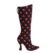Pre-owned Polyester boots Miu Miu Pre-owned , Black , Dames