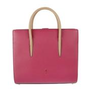 Pre-owned Leather handbags Christian Louboutin Pre-owned , Red , Dames