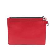 Pre-owned Leather clutches Jimmy Choo Pre-owned , Red , Dames