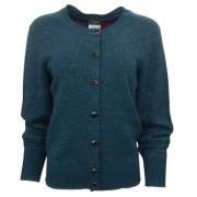 Pre-owned Cashmere tops Chanel Vintage , Blue , Dames