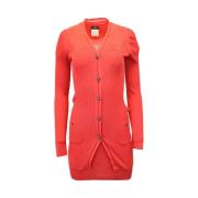 Pre-owned Cotton dresses Chanel Vintage , Red , Dames