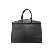 Pre-owned Leather handbags Louis Vuitton Vintage , Black , Dames