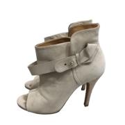 Pre-owned Suede boots Maison Margiela Pre-owned , Beige , Dames