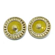 Pre-owned Metal earrings Versace Pre-owned , Yellow , Dames