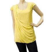 Drappe top Alexander McQueen Pre-owned , Yellow , Dames