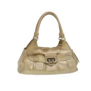 Pre-owned Leather shoulder-bags Salvatore Ferragamo Pre-owned , Yellow...