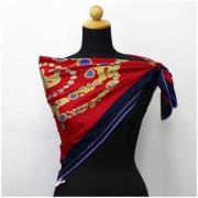 Pre-owned Silk scarves Cartier Vintage , Red , Dames