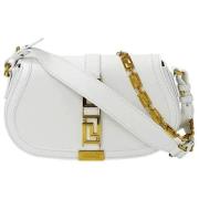 Pre-owned Leather shoulder-bags Versace Pre-owned , White , Dames