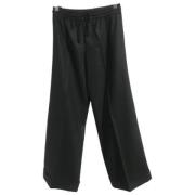 Pre-owned Wool bottoms Valentino Vintage , Black , Dames