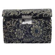 Zwarte Fluwelen Pailletten Clutch Tas Dolce & Gabbana Pre-owned , Blac...