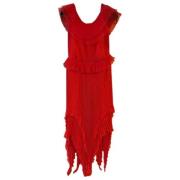 Pre-owned Silk dresses Givenchy Pre-owned , Red , Dames