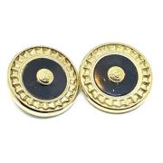 Pre-owned Metal earrings Versace Pre-owned , Yellow , Dames