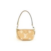 Tweedehands schoudertas Louis Vuitton Vintage , Beige , Dames