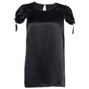 Pre-owned Silk tops Dolce & Gabbana Pre-owned , Black , Dames