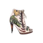 Pre-owned Leather heels Burberry Vintage , Multicolor , Dames