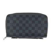 Pre-owned Canvas wallets Louis Vuitton Vintage , Gray , Dames