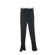 Pre-owned Polyester bottoms Mugler Pre-owned , Black , Dames