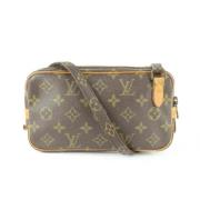 Tweedehands schoudertas Louis Vuitton Vintage , Brown , Dames