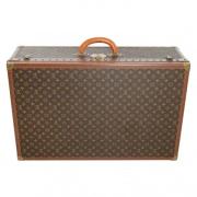 Vintage Bruine Stoffen Louis Vuitton Reistas Louis Vuitton Vintage , B...