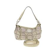Pre-owned Nylon shoulder-bags Coach Pre-owned , Beige , Dames