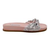 Pre-owned Canvas sandals Aquazzura Pre-owned , Pink , Dames