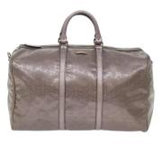 Pre-owned Canvas travel-bags Gucci Vintage , Gray , Dames