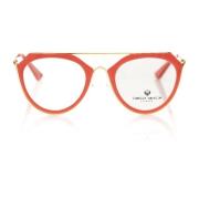 Aviator Bril met Rode Acetaat Frames Frankie Morello , Red , Unisex