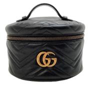 Tweedehands Zwarte Leren Gucci Marmont Rugzak Gucci Vintage , Black , ...