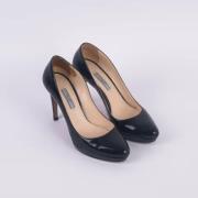 Pre-owned Leather heels Prada Vintage , Black , Dames