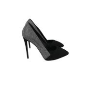 Pre-owned Suede heels Giuseppe Zanotti Pre-owned , Black , Dames