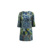 Pre-owned Polyester dresses Dolce & Gabbana Pre-owned , Blue , Dames