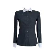 Pre-owned Cotton tops Gucci Vintage , Black , Dames